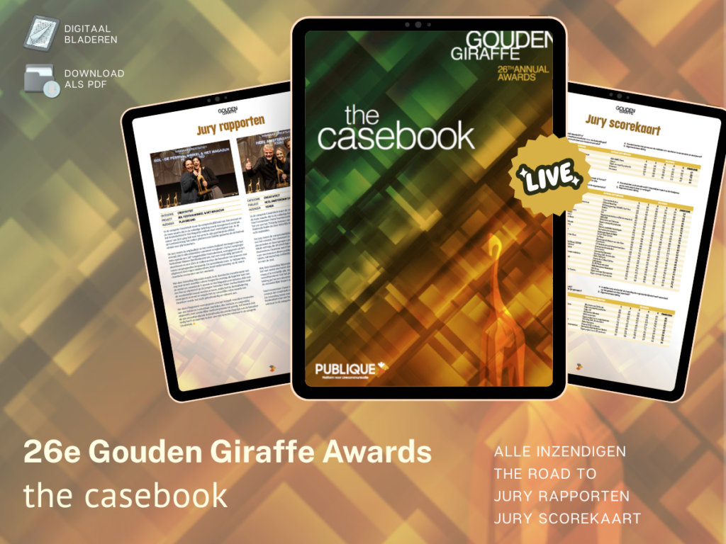 Casebook 26e Gouden Giraffe Awards